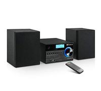 Majestic AH 2350 BT - Sistema Micro Hi-Fi Con Radio DAB/DAB+/FM, Bluetooth, Reproductor de CD/MP3, USB/AUX-IN, Mando a Distancia, Negro