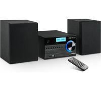 Majestic AH 2350 BT MP3 USB Dab - Sistema Micro Hi-Fi Radio Dab/Dab+/FM, Bluetooth, Reproductor de CD/MP3, Entrada USB/AUX-IN, Mando a Distancia, Negro