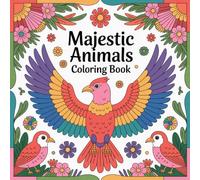 Majestic Animals Coloring Book: Elegant Creatures from Land, Sea, and Sky
