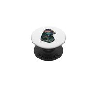 Majestic Bear Mountain River Wildlife Exposición Doble Excursionistas PopSockets PopGrip Adhesivo
