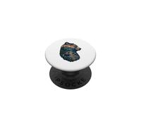 Majestic Bear Mountain River Wildlife Exposición Doble Excursionistas PopSockets PopGrip Adhesivo