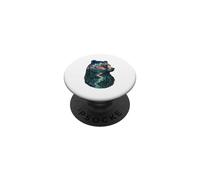 Majestic Bear Mountain River Wildlife Exposición Doble Excursionistas PopSockets PopGrip Adhesivo
