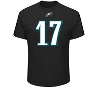 Majestic - Camiseta de NFL - Philadelphia Eagles # 17 Alshon Jeffery, Hombre, Negro, Large