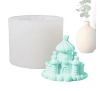 Majestic Castle Mold, 3d Silicone Casting, 4.1 Inches Fairy with Soft Build, Flexible Resin Crafting Material, Gothic Architecture with Detailed Style Studio Tool for School and Family