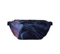 Majestic Cat - Riñonera cruzada de gran capacidad y ligera para deportes al aire libre, viajes, compras