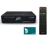 Majestic DEC 265 Sat tivù - Receptor de satélite, Soporte HEVC Main 10, Mando a Distancia programable, Tarjeta Inteligente HD y Entrada USB