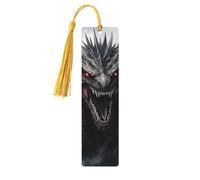 Majestic Dragon - Marcapáginas de madera con impresión de doble cara en 3D, 5 piezas, regalos para mujeres para amantes de los libros, accesorios geniales para cuadernos, regalos de cumpleaños para