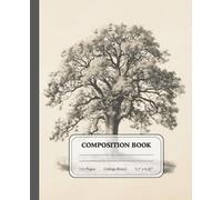 Majestic Elm Tree Composition Notebook | Vintage Forest Illustration Journal for Students & Writers | College Ruled: Classic Nature-Themed Writing Book with Antique Woodland Artwork for Everyday Notes