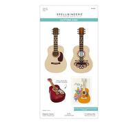 Majestic Guitar - Troqueles grabados de la colección de notas musicales de Bibi Cameron