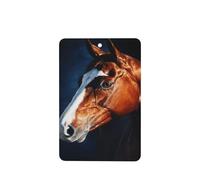 Majestic Horse'S Head - Ambientadores para coche, 4 unidades, tarjetas perfumadas colgantes, tarjetas perfumadas para tabletas de aromaterapia de coche