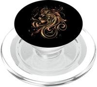 Majestic Mane - León estilizado PopSockets PopGrip para MagSafe