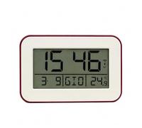 Majestic Mina - Despertador Digital controlado por Radio con Alarma, Pantalla LCD de 3,7 Pulgadas, luz retroiluminada, Sensor de Temperatura, función de repetición, Formato 12/24 h
