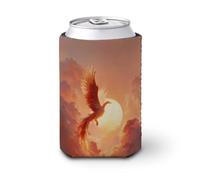 Majestic Phoenix - Funda enfriadora para latas de cerveza, enfriador de cerveza, soporte de bebidas aislado suave para fiestas, playa, eventos, hogar