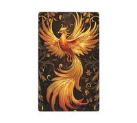 Majestic Phoenix - Placa de pared en blanco para interruptor de luz decorativa de 1 banda para cocina, baño, tamaño 11,4 x 7 cm