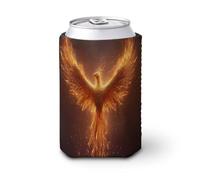 Majestic Phoenix Rising from Darkness - Funda enfriadora para latas de cerveza, soporte para bebidas con aislamiento suave para fiestas, playa, eventos, hogar