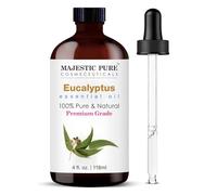 Majestic Pure Aceite esencial con cuentagotas de vidrio, 100% puro y natural, aceites esenciales para difusor, aromaterapia, fabricación de jabón y velas, aceite esencial de eucalipto, aceite de