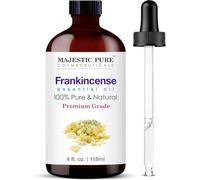 Majestic Pure Aceite esencial de incienso con cuentagotas de vidrio, enorme 4 onzas líquidas, aceite de incienso 100% puro y natural, aceites esenciales de grado premium para difusor, aromaterapia