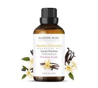MAJESTIC PURE Aceite esencial de oleorresina de vainilla | Aceite 100% puro y natural | Aceites esenciales de grado premium para el cuidado del cabello, difusores del hogar, piel, aromaterapia