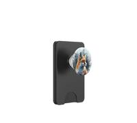 Majestic Red Fox Retrato Acuarela PopSockets PopWallet para MagSafe