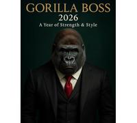 Majestic Suit-Wearing Gorilla Calendar 2026: 12 Stunning High-Quality Gorilla Portraits in Suits for Office, Home, and Gifts"