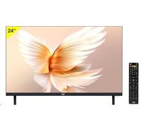 Majestic TV 224FL V1 - Televisor sin marco LED HD Ready de 24 pulgadas, DVB-T/T2 y DVB-S/S2, mando a distancia, USB, HDMI, VGA, entrada CAM CI+, negro