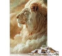 Majestic White Lion Rompecabezas Imposible, desafío for Adults Entretenimiento Creativo 1000 piezas Obra De Arte De Juego De Para Adultos Y Niños 1000 unidades (75 x 50 cm)