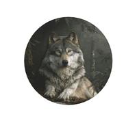 Majestic Wolf In The Forest - Imanes magnéticos redondos para nevera para cocina, duraderos con magnetismo duradero