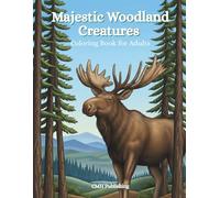 Majestic Woodland Creatures Coloring Book for Adults: 55 Light Grayscale Animal Designs for Relaxation, Mindfulness, and Stress Relief in Nature’s Tranquil Forests (Woodland Wonders)