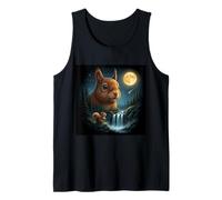 Majestuosa Ardilla Bajo la Luz De La Luna Cielo Naturaleza Escena Camiseta sin Mangas
