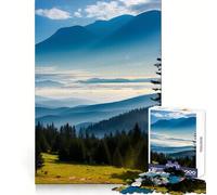 Majestuosas cordilleras,Rompecabezas de 1000 Piezas para Adolescentes,Recuerda el Poder,Escape Sereno,Bordes precisos,Regalo de cumpleaños (38x52cm)