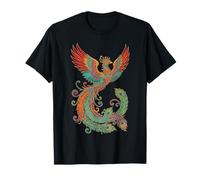 Majestuoso Asiático Chino Fénix Rising Mythical Firebird Camiseta