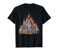 Majestuoso Castillo de Cuento de Hadas Medieval Fortaleza Reino Camiseta