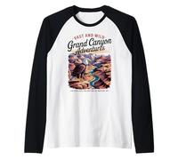 Majestuoso Gran Cañón Arizona Naturaleza Vida Silvestre Camiseta Manga Raglan