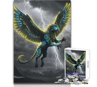 Majestuoso Grifo en Cielo tormentoso Rompecabezas de 1000 Piezas para Adolescentes Juego Educativo para el Desarrollo de Habilidades Momentos Especiales Tamaño 38x52cm