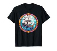 Majestuoso Velero Aventura en el Océano N Camiseta