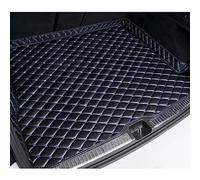 MAJHER Coche Cuero Alfombrillas Maletero para Au-di A6 Avant C7 2011-2018, Tronco Bandeja Protectora Funda Maletero Alfombra Antideslizante Accesorios,A/Black~Blue