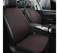 MAJHER Fundas Asientos de Coche para M-G ZS 2017-2022, Lino Funda de Asiento Delantero y Trasero Juegos De Cubreasientos Cojín Protectores Accesorios,D/Black~Red