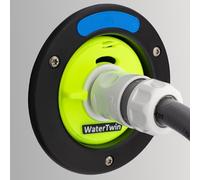 MAJOCOMPEC WTA.4 Watertwin Motor Home Water Tank Tap Tapón Adaptador de llenado con conexión GARDENA (tipo 3-pin D: 78), Amarillo