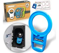 MaJoCompTec® ADBLUESAFE Tapa de Seguridad para Depósito AdBlue I Tapón del Depósito I Accesorios para Carro de Camping Caravana (Plástico Azul, Fusible Boxer + Puente)