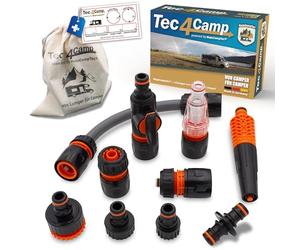 MaJoCompTec® Connect-30 Kit de filtros de agua para autocaravana, accesorio para tapa de depósito, compatible con Gardena (kit de conexión ECO con filtros)