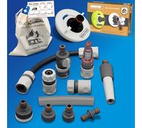MaJoCompTec® CONNECT-30 Set de Tanque de Agua para Autocaravana | Accesorios de Tapa de Tanque para Caravana (Set de Conexión con Filtro, Paquete con Adaptador de Tanque de Agua 3 Pin D:78)