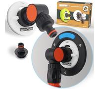 MaJoCompTec® WATERTWIN Adaptador de tanque de filtro de agua y juego de contador | Accesorio de tapa de tanque de agua para autocaravana | Adaptador de boquilla de llenado compatible con Gardena |