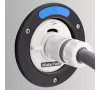 MaJoCompTec® WATERTWIN - Juego de contadores de filtro de agua para depósitos de agua para autocaravanas, accesorios para tapa de depósito de agua, adaptador de llenado compatible con Gardena | Tipo
