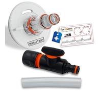 MaJoCompTec® Waterwin-Pro - Tapa de depósito con conexión de agua, adaptador con filtro y válvula para tapa de depósito de agua de 3 pines D:78, conector de llenado de agua, accesorio para caravana