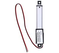 MAJONMMERD Actuador Lineal 12V Miniactuador de Movimiento 50mm, Actuador Lineal con Interruptor de Límite Integrado, Bajo Ruido, Protección contra Cortocircuitos para Hogar Inteligente,
