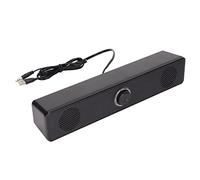 MAJONMMERD Altavoz de Computadora con Entrada de 3,5 Mm, Barra de Sonido | Plug and Play, Diseño Delgado, Bocinas Dobles de 2x3 W, Graves Profundos, Funciona con Computadora Portátil, Monitor,
