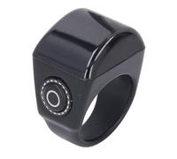 MAJONMMERD Anillo de Oración Inteligente con Contador, Recordatorio de Aplicación Bluetooth de 20 Mm, Pantalla Digital CNC Incorporada, para Anillos de Oración Islámicos