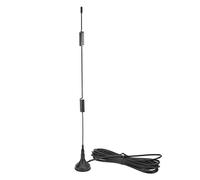 MAJONMMERD Antena de Radio Cobre Rojo 15DBI 5G Antena de Señal 600 a 6000MHz SMA Pin Interno RG174 Ventosa Magnética Omnidireccional para Enrutador DTU Smart Home