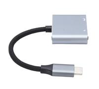 MAJONMMERD Convertidor USB C a AR Glasses, Adaptador USB C a AR Glasses Dongle Tipo con 2X 4K 60Hz 100W Carga PD para Gafas Inteligentes Consolas de Juegos