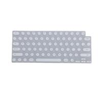 MAJONMMERD Cubierta de Teclado de Silicona para Uñas Largas, Teclas Cilíndricas Elevadas para Air 13 15 Pro 14 16 2021 2024 con Protector Suave y Cómodo para Escribir Nail Art (White)